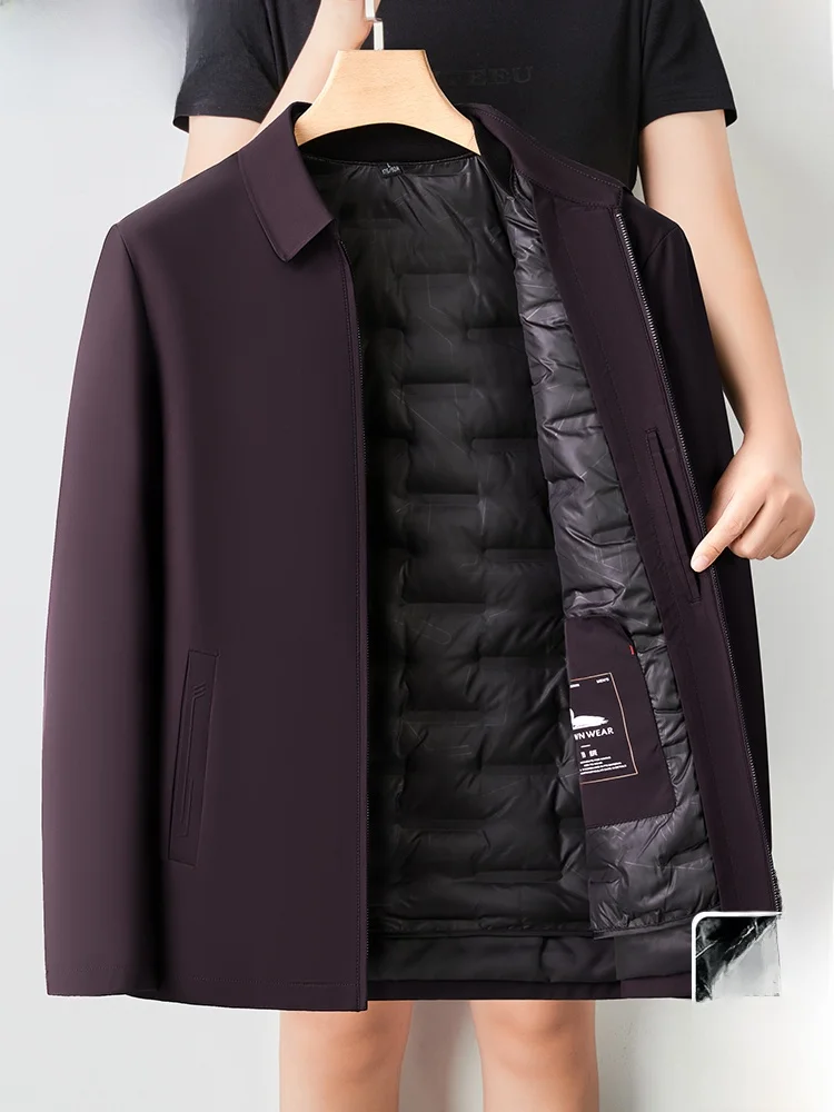 Removable Quilted Jaet for Middle-Aged Dad Busin Sle Casual Faion Polyester Fiber White Du down Warm Windproof
Removable Quilted Jaet for Middle-Aged Dad Busin Sle Casual Faion Polyester Fiber White Du down Warm Windproof