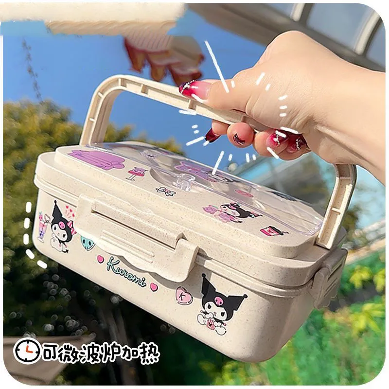 Sanrio Kawaii Anime Cinnamoroll lunch box with cutlery integrated portable lunch box Cute Students Separate lunch box with meals
Sanrio Kawaii Anime Cinnamoroll lunch box with cutlery integrated portable lunch box Cute Students Separate lunch box with meals