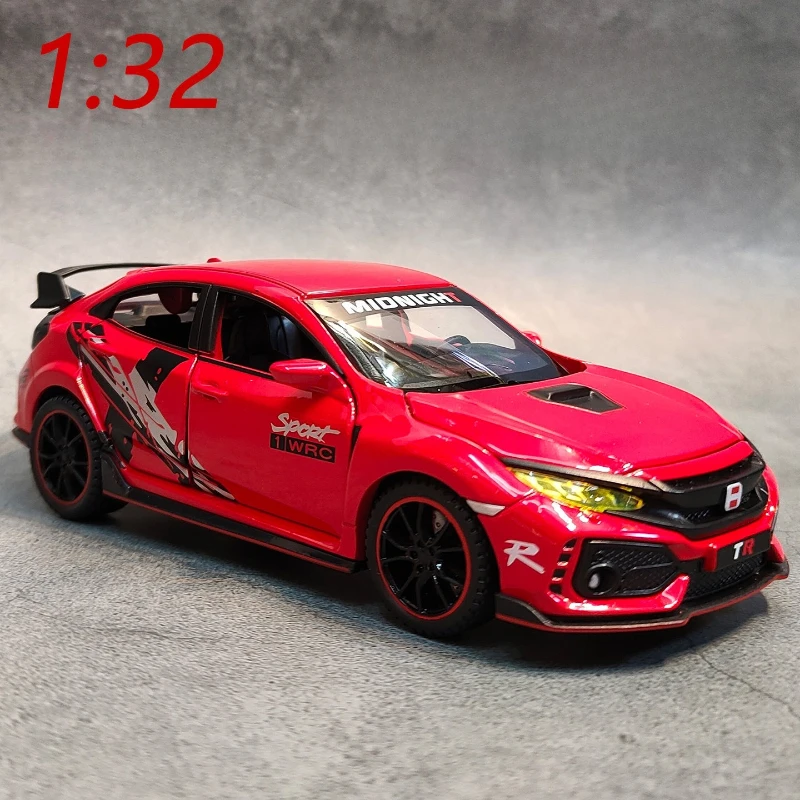 1:32 Civic Type R Sports Car Alloy Diecast Car Model Toy Simulation Advanced Decorative Toys Birthday Gift
1:32 Civic Type R Sports Car Alloy Diecast Car Model Toy Simulation Advanced Decorative Toys Birthday Gift