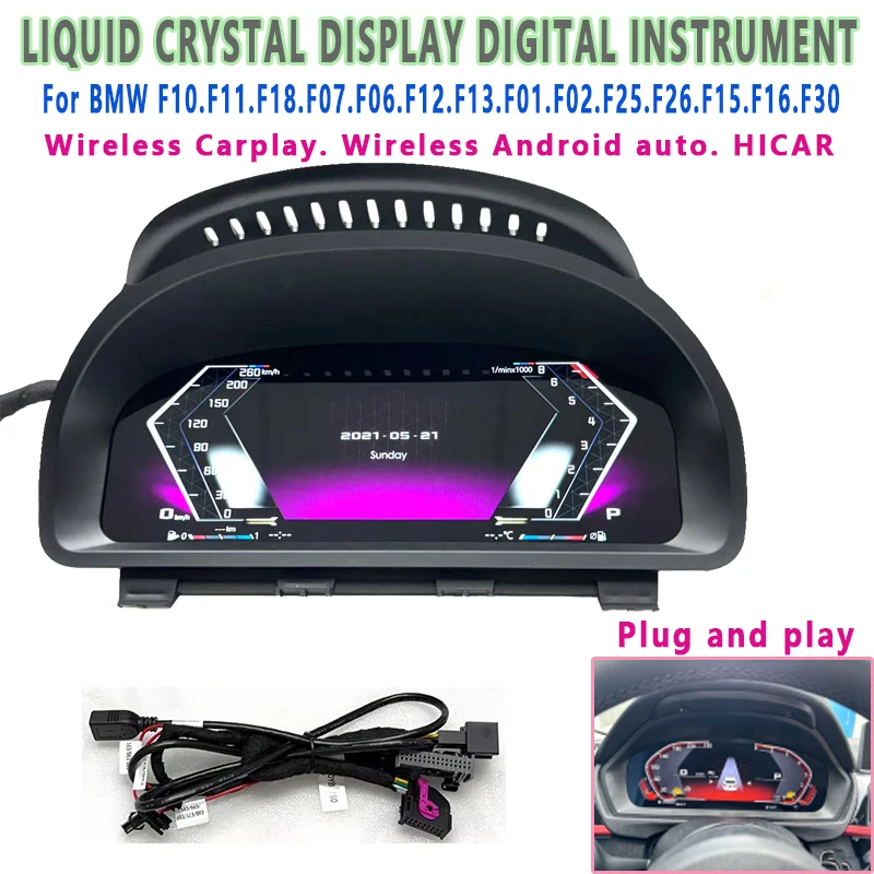 LCD dashboard compatible wireless carplay Android Auto Hicar 3 in 1 For BMW X5 e70 X6 e71(2006-2013) Original System CCC CIC
LCD dashboard compatible wireless carplay Android Auto Hicar 3 in 1 For BMW X5 e70 X6 e71(2006-2013) Original System CCC CIC