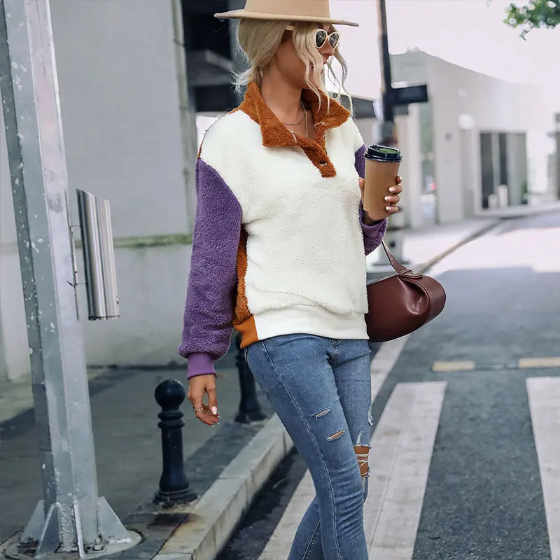 2022 Schinotch Women Hoodies Autumn Winter Retro Plush Warm Tops Ladies New Hooded Drawstring Spliced Casual Hoodies
2022 Schinotch Women Hoodies Autumn Winter Retro Plush Warm Tops Ladies New Hooded Drawstring Spliced Casual Hoodies