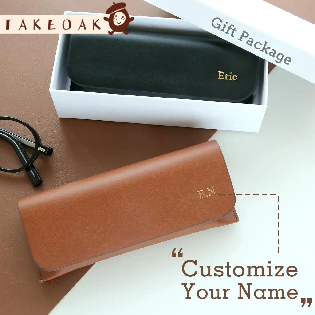 Custom Monogram Eyeglasses Case with Gift Box Premium Leather Hard Shell Sunglasses Case Personalized Gift for Travel & Gifting
Custom Monogram Eyeglasses Case with Gift Box Premium Leather Hard Shell Sunglasses Case Personalized Gift for Travel & Gifting