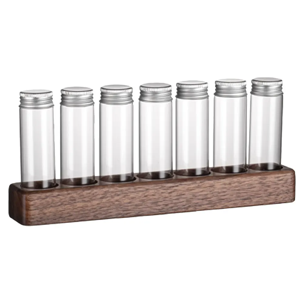 6 Large Bean Tubes 6 Hole Wooden Wooden Rack Base Glass Sealed Storage Rack Clear Bottle Display Home Office Shop
6 Large Bean Tubes 6 Hole Wooden Wooden Rack Base Glass Sealed Storage Rack Clear Bottle Display Home Office Shop