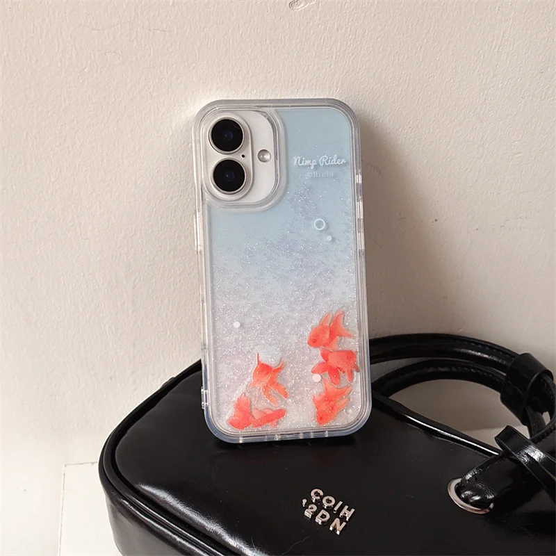 Koi Carp Quicksand Case Cover for iPhone 16 Phone Cases ihone 16Pro 15 Pro Max Back Shell Glitter Moving Sand Funda Clear Coque
Koi Carp Quicksand Case Cover for iPhone 16 Phone Cases ihone 16Pro 15 Pro Max Back Shell Glitter Moving Sand Funda Clear Coque