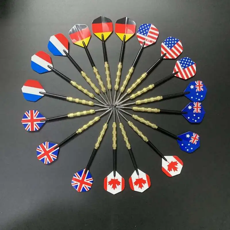 18 professional darts with different national tail combinations metal darts suitable for training and competitive competitions
18 professional darts with different national tail combinations metal darts suitable for training and competitive competitions