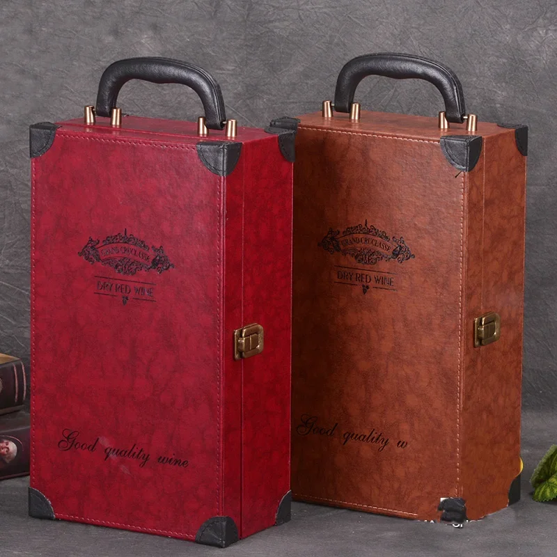 Double Bottle Holder PU Leather High-grade Wine Box 750ml 2 Bottles Package Commercial Gift Packing
Double Bottle Holder PU Leather High-grade Wine Box 750ml 2 Bottles Package Commercial Gift Packing