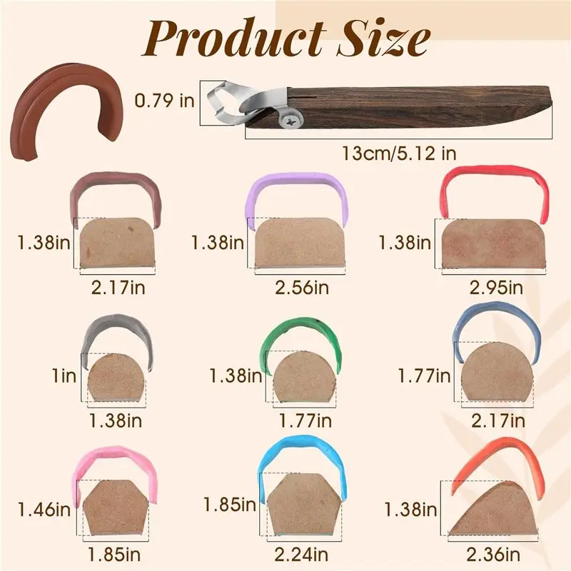 YLS-Pottery Handle Making Tool With 9 Pcs Mug Handle Mold Adjustable Clay Pottery Tools Tools Pottery Trimming Durable
YLS-Pottery Handle Making Tool With 9 Pcs Mug Handle Mold Adjustable Clay Pottery Tools Tools Pottery Trimming Durable
