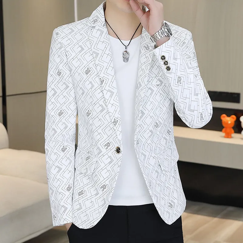 Men's Faion Casual Slim Fit Suit Jaet Korean Sle Breathable Polyester Fiber Stand Fit Urban Sle Long Sve irt
Men's Faion Casual Slim Fit Suit Jaet Korean Sle Breathable Polyester Fiber Stand Fit Urban Sle Long Sve irt