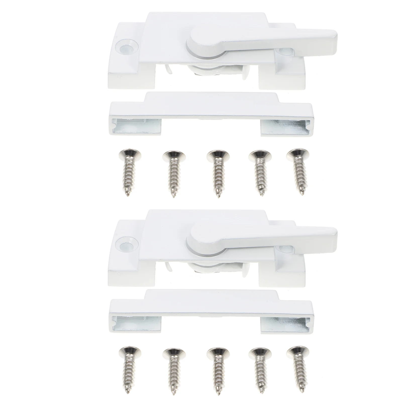 2 Sets White Square Sliding Window Locks Crescent Sash Lock Accessories Zinc Alloy Material Easy Installation Anti-Theft
2 Sets White Square Sliding Window Locks Crescent Sash Lock Accessories Zinc Alloy Material Easy Installation Anti-Theft