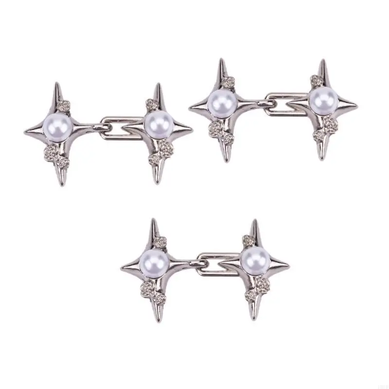 Crossed Star Pearls Waist Tighten Pin for Pants Waist Cinching Button Clasp Brooch Clip Waist Fitness Clip Pin 3/6PCS
Crossed Star Pearls Waist Tighten Pin for Pants Waist Cinching Button Clasp Brooch Clip Waist Fitness Clip Pin 3/6PCS