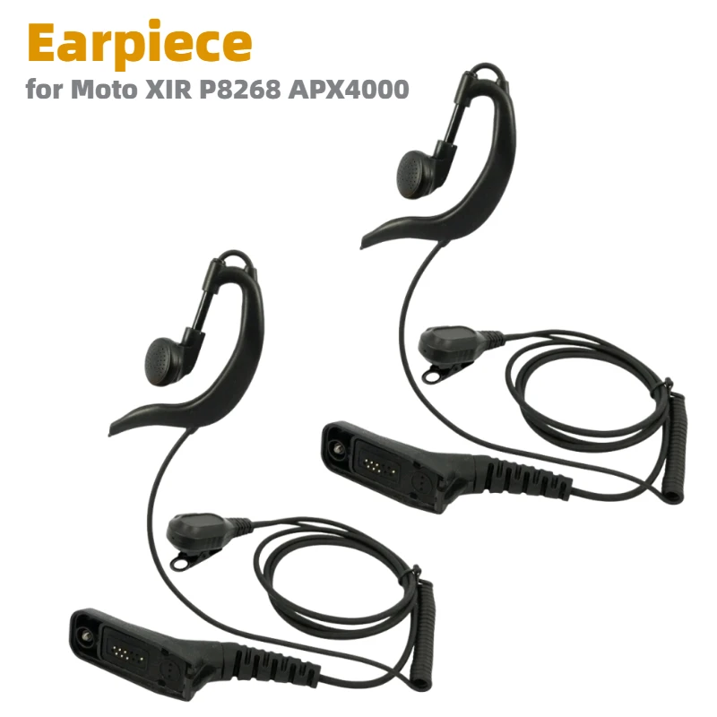 2pcs Curve Ear Hook Earpiece Mic Headset Earphone for Moto Radio XIR P8268 P8260 P8200 APX6000 APX2000 APX7000 XPR6300 MTP6550
2pcs Curve Ear Hook Earpiece Mic Headset Earphone for Moto Radio XIR P8268 P8260 P8200 APX6000 APX2000 APX7000 XPR6300 MTP6550