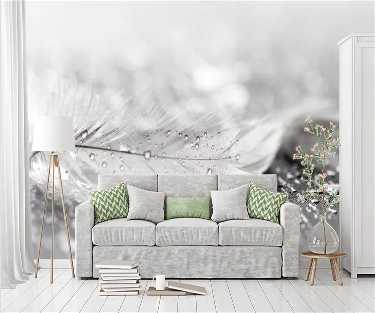 Custom European retro black and white colorful feathers mural Background Mural Home Decor Photo 3d wallpaper
Custom European retro black and white colorful feathers mural Background Mural Home Decor Photo 3d wallpaper