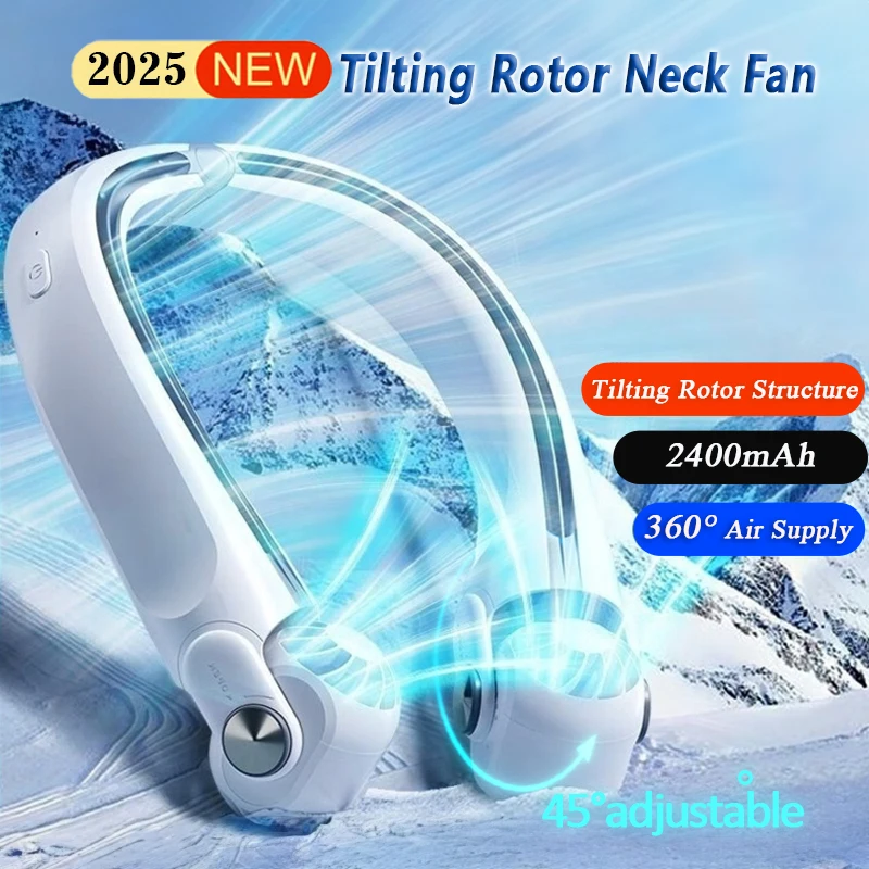 New Portable Neck Fan, 360°surrounding Air Supply, 2400mAh Capacity Battery, Wearable Neck Fan Rechargeable for Outdoor Use
New Portable Neck Fan, 360°surrounding Air Supply, 2400mAh Capacity Battery, Wearable Neck Fan Rechargeable for Outdoor Use
