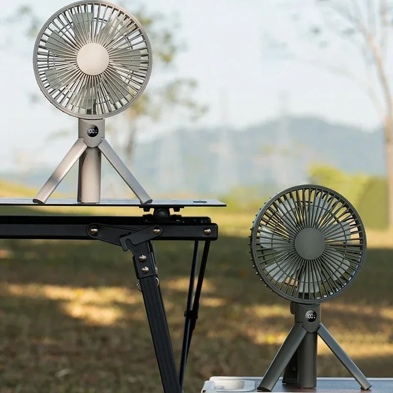 Adjustable Charging Fan 4-speed Camping Tripod Fan Portable Handheld Charging Fan LED digital display screen
Adjustable Charging Fan 4-speed Camping Tripod Fan Portable Handheld Charging Fan LED digital display screen