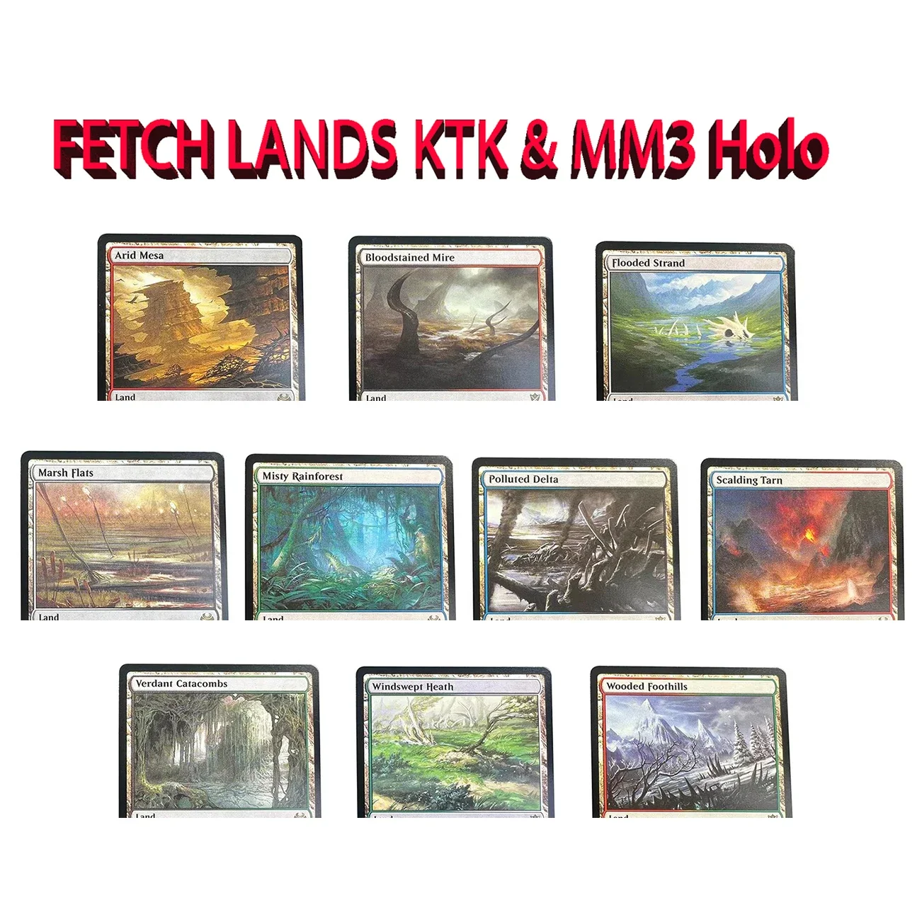 FETCH LANDS KTK&MM3 Holo Pollute Flooded Strand Misty Rainforest TCG English Card Quality Board Trading Card Game
FETCH LANDS KTK&MM3 Holo Pollute Flooded Strand Misty Rainforest TCG English Card Quality Board Trading Card Game