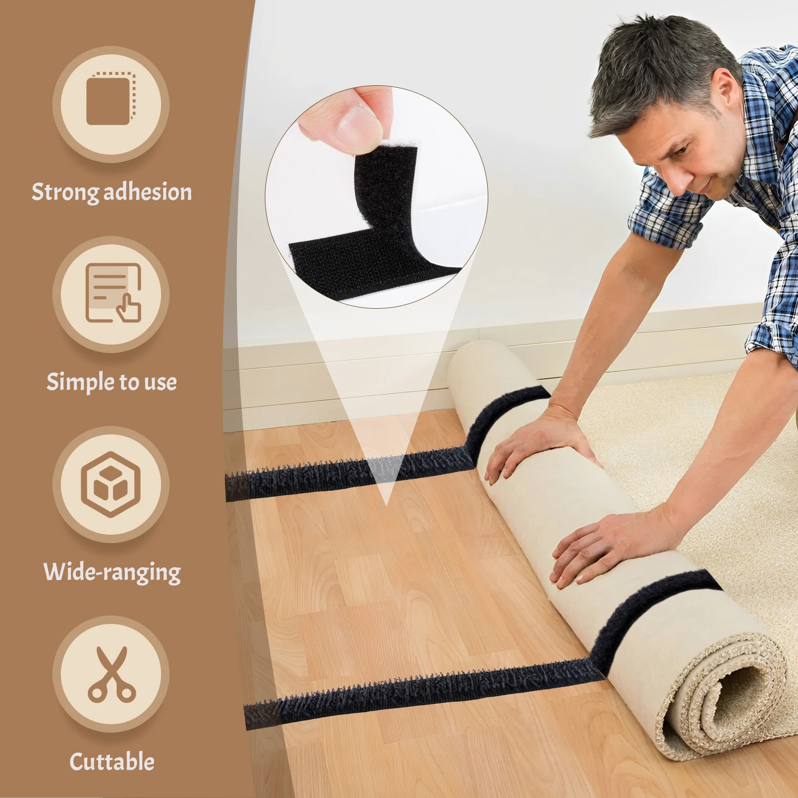 2PCS/Set 10M Self Adhesive Nylon Strips Heavy Duty Sticky Hook and Loop Tape with Adhesive for Home Office School Crafting 25MM
2PCS/Set 10M Self Adhesive Nylon Strips Heavy Duty Sticky Hook and Loop Tape with Adhesive for Home Office School Crafting 25MM