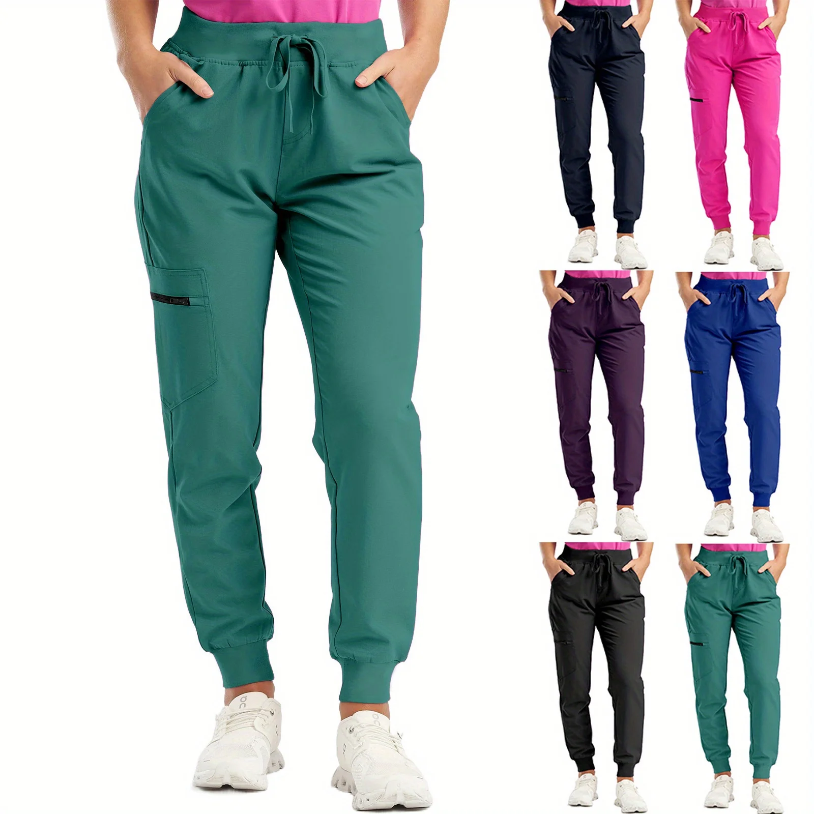 Women's High Waist Drawstring Wide Leg Ankle Tie Pocket Cargo Pants Long Pants with Accessories
Women's High Waist Drawstring Wide Leg Ankle Tie Pocket Cargo Pants Long Pants with Accessories