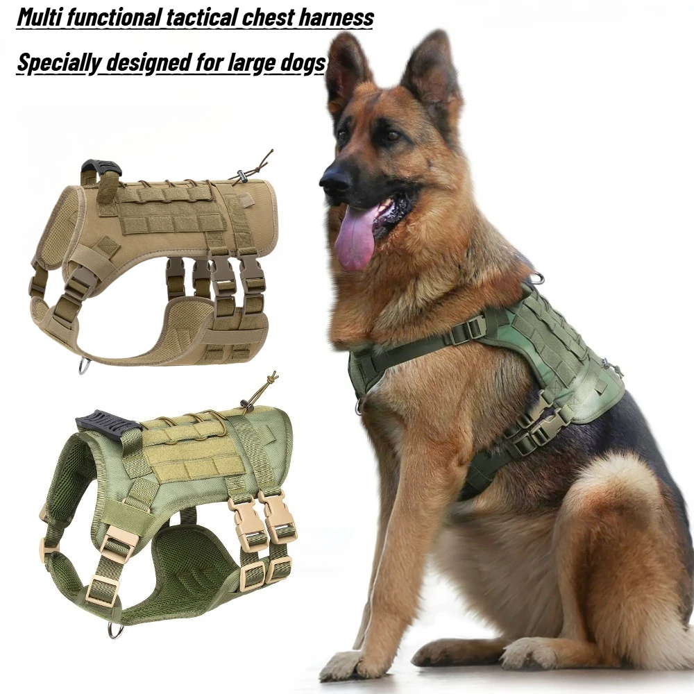 Large Dog Tactical Harness Outdoor Waterproof Explosion-Proof Traction Rope Harness Medium and Large Working Dog Vest
Large Dog Tactical Harness Outdoor Waterproof Explosion-Proof Traction Rope Harness Medium and Large Working Dog Vest