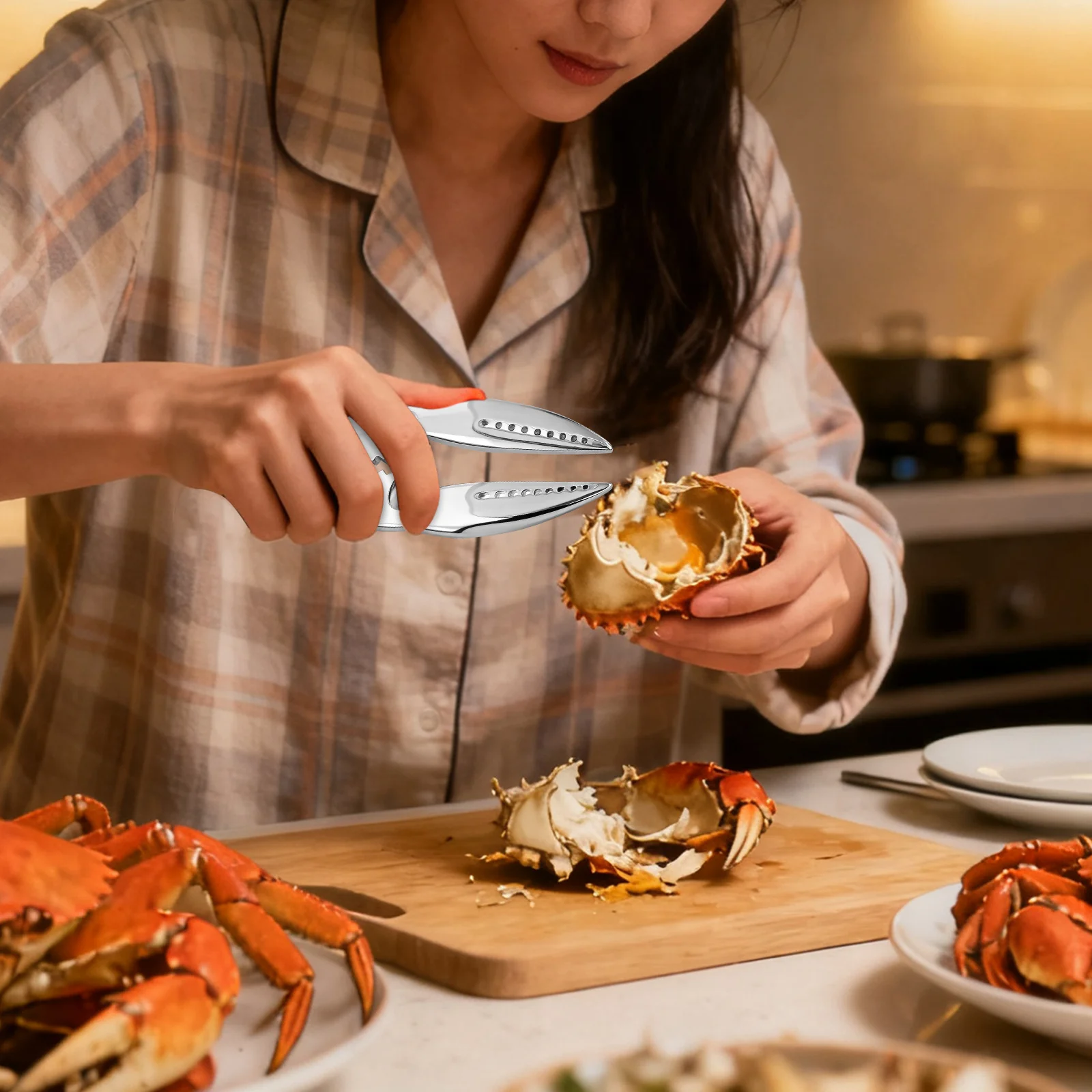 6pcs Eating Tools Set Stainless Steel Seafood Needle For Lobster Crab Meat Removal Crab Clamp Picks Fork
6pcs Eating Tools Set Stainless Steel Seafood Needle For Lobster Crab Meat Removal Crab Clamp Picks Fork