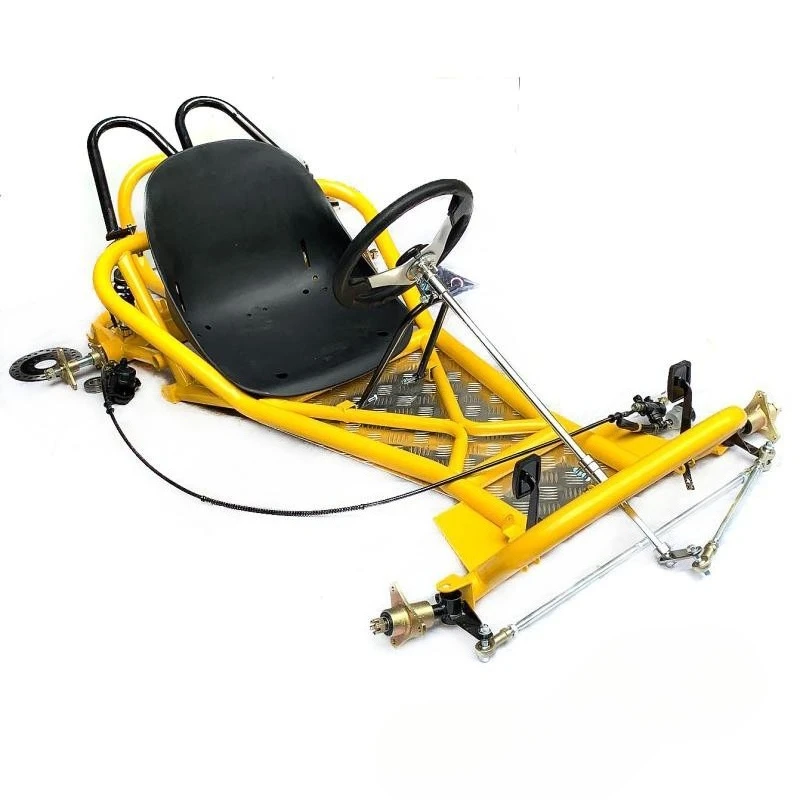 Modified quad motorcycle 168CC go-kart, full frame front steering wheel steering rear axle assembly with brakes
Modified quad motorcycle 168CC go-kart, full frame front steering wheel steering rear axle assembly with brakes