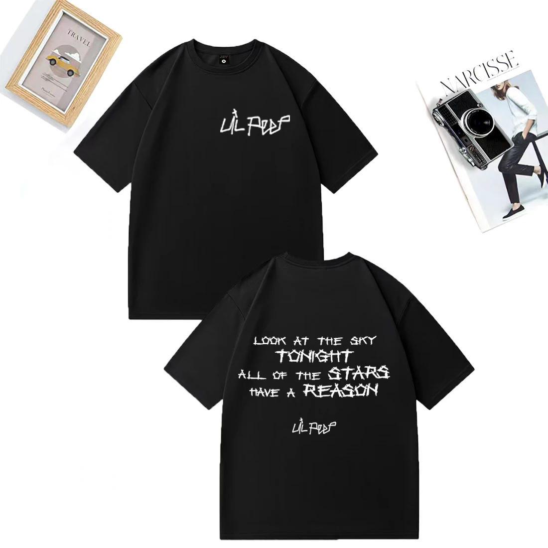 Lil Peep print T Shirt Men's Women's Rapper Music Album Hip Hop streetwear t-shirt Oversized short sleeve Cotton Unisex clothing
Lil Peep print T Shirt Men's Women's Rapper Music Album Hip Hop streetwear t-shirt Oversized short sleeve Cotton Unisex clothing