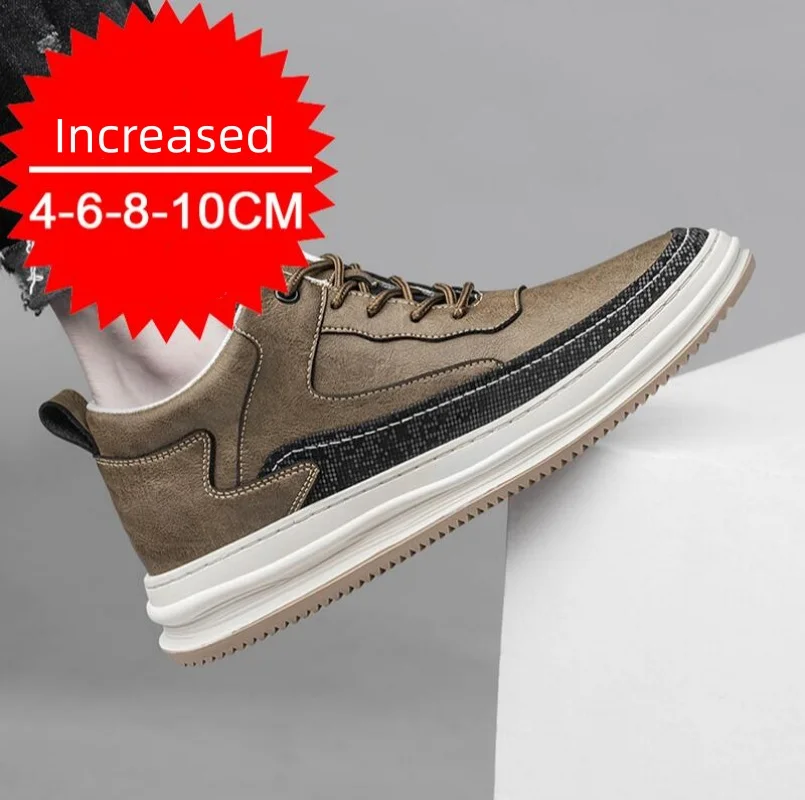 Sneakers Man Elevator Shoes Height Increase for Men Insoles 8CM Casual Genuine Leather Sports Heightening Shoes
Sneakers Man Elevator Shoes Height Increase for Men Insoles 8CM Casual Genuine Leather Sports Heightening Shoes