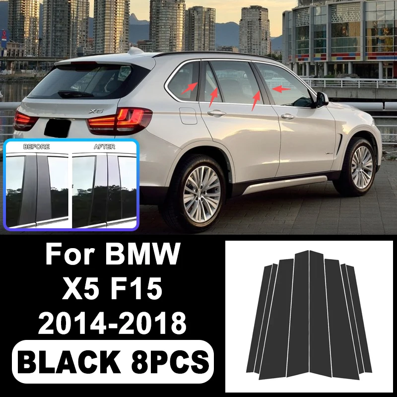 For BMW X5 F15 2014-2018 B/C Pillar Stickers -PC Window Decorative Trim for Middle Pillar,Car Exterior Accessoris 2015 2016 2017
For BMW X5 F15 2014-2018 B/C Pillar Stickers -PC Window Decorative Trim for Middle Pillar,Car Exterior Accessoris 2015 2016 2017