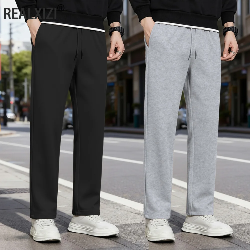Men's Casual Pants Elastic Waist Drawstring Sweatpants Men Loose Casual Sports Straight Pants Jogging Long Pants Clothing
Men's Casual Pants Elastic Waist Drawstring Sweatpants Men Loose Casual Sports Straight Pants Jogging Long Pants Clothing