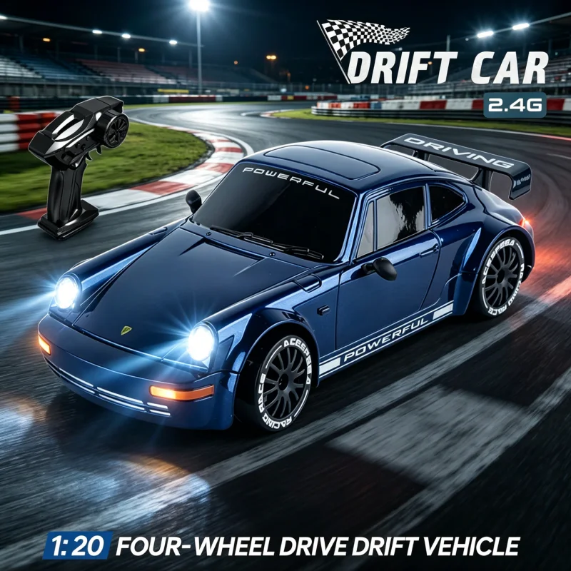 1:20 RC Drift Car 2.4G 4WD Remote Control Car High Speed Racing Vehicle with Light Competition Race Car Kid Toy Birthday Gifts
1:20 RC Drift Car 2.4G 4WD Remote Control Car High Speed Racing Vehicle with Light Competition Race Car Kid Toy Birthday Gifts
