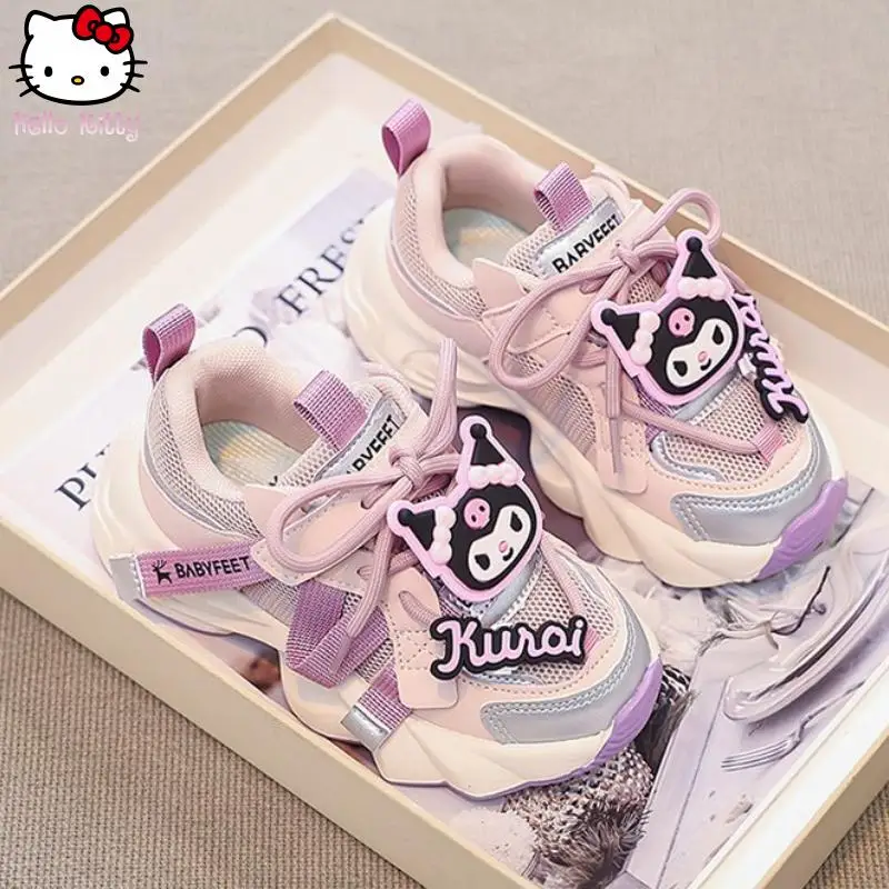 Kuromi Girls Sanrio Dad Shoes Kawaii Новые весенне-осенние дышащие сетчатые кроссовки с героями мультфильмов в стиле аниме, модные удобные кроссовки на мягкой подошве
Kuromi Girls Sanrio Dad Shoes Kawaii Новые весенне-осенние дышащие сетчатые кроссовки с героями мультфильмов в стиле аниме, модные удобные кроссовки на мягкой подошве
