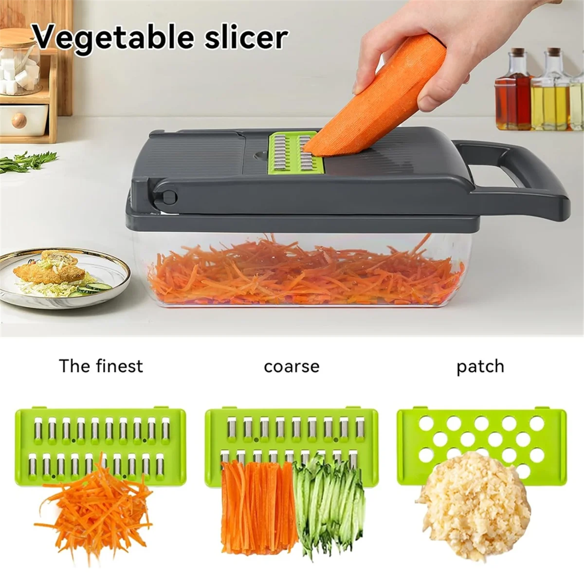 ABXHH 16 in 1 Vegetable Cutter with Container Home Kitchen Multi-Function Vegetable Cutter Portable Easy to Clean
ABXHH 16 in 1 Vegetable Cutter with Container Home Kitchen Multi-Function Vegetable Cutter Portable Easy to Clean