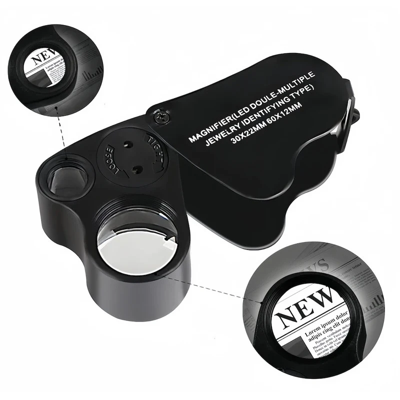 Foldable Illuminated Magnifier – High Clarity Optics, Macro View Jewelry / Stamps / Electronics
Foldable Illuminated Magnifier – High Clarity Optics, Macro View Jewelry / Stamps / Electronics