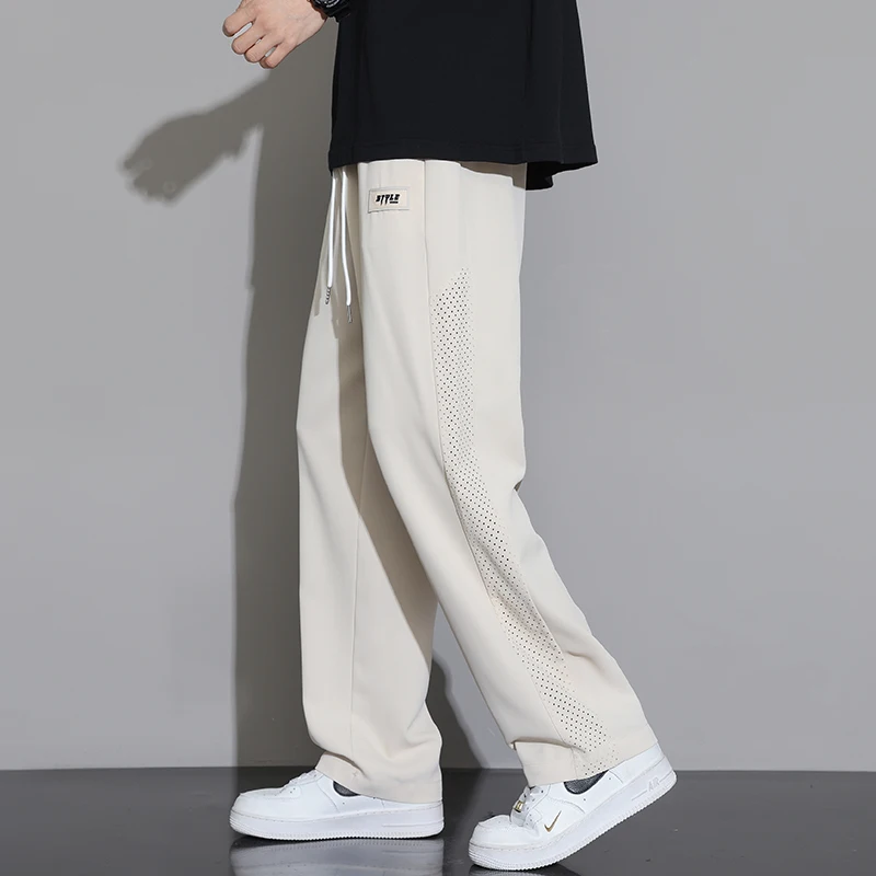 Ice silk pants, men's trendy brand, summer straight leg loose casual pants, men's new style, hanging sports wide leg pants
Ice silk pants, men's trendy brand, summer straight leg loose casual pants, men's new style, hanging sports wide leg pants