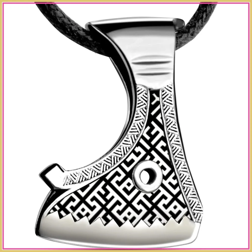 Viking Axe of Perun Necklace 925 Sterling Silver - Thors Hammer Mjolnir Pendant - Norse Nordic Jewelry for Men
Viking Axe of Perun Necklace 925 Sterling Silver - Thors Hammer Mjolnir Pendant - Norse Nordic Jewelry for Men