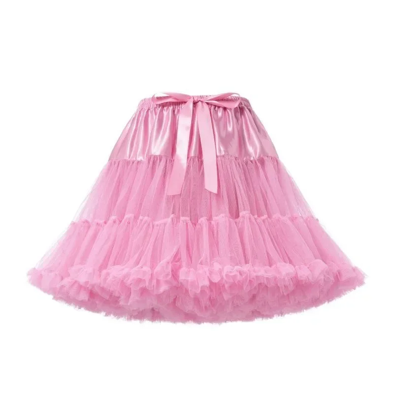 Women Flower Style Pink Lolita Petticoats Crinoline Inner Bustle Cosplay Tutu Puffy Cancan Skirt Under Wedding Dresses
Women Flower Style Pink Lolita Petticoats Crinoline Inner Bustle Cosplay Tutu Puffy Cancan Skirt Under Wedding Dresses