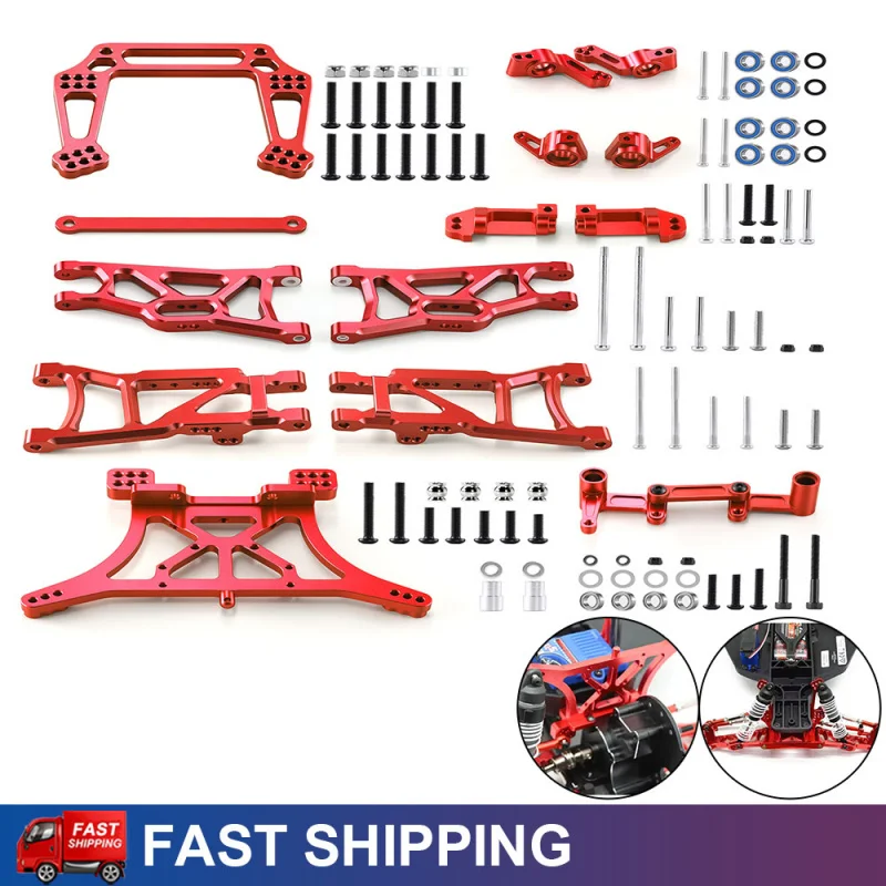 Metal Upgrades Parts Kit Suspension Arm Shock Tower Steering Block for 1/10 Traxxas Slash 2WD RC Car Accessories
Metal Upgrades Parts Kit Suspension Arm Shock Tower Steering Block for 1/10 Traxxas Slash 2WD RC Car Accessories