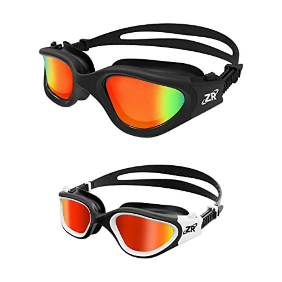 Swim goggles for kids and adults, polarized polycarbonate lenses, black frame with blue tint, UV protection and anti-fog coatin
Swim goggles for kids and adults, polarized polycarbonate lenses, black frame with blue tint, UV protection and anti-fog coatin
