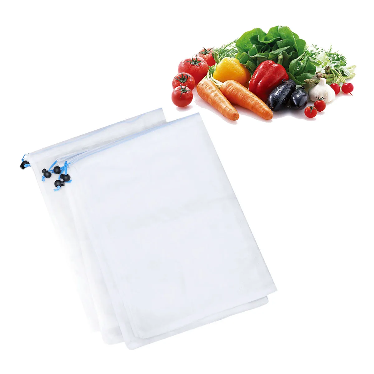 5 pcs Vegetable Mesh Bag Net Strong Flexible Storage Tote Fruit Drawstring Pounch Laundry Net Bag Produce Breathable Reusable
5 pcs Vegetable Mesh Bag Net Strong Flexible Storage Tote Fruit Drawstring Pounch Laundry Net Bag Produce Breathable Reusable