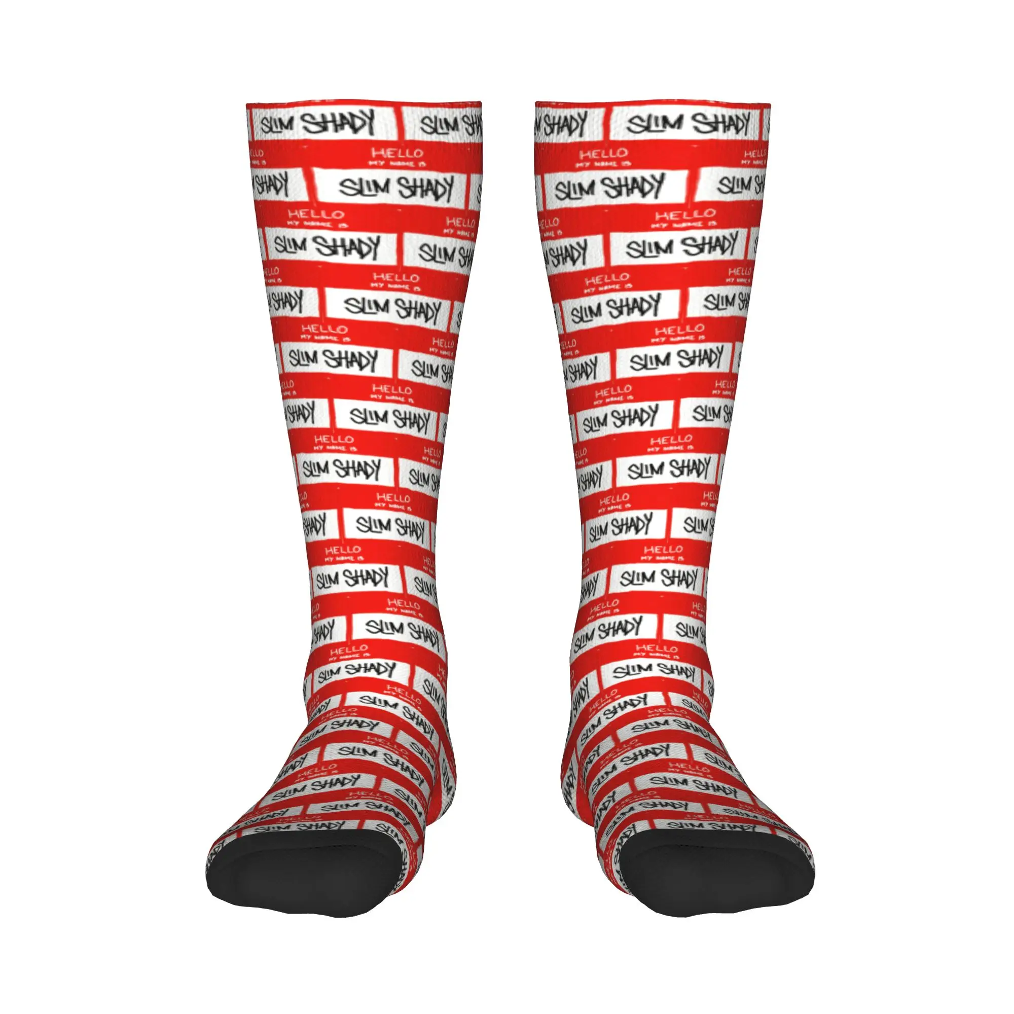 All Seasons Crew Stockings Hello my name is slim Shady Eminem Socks Harajuku Crazy Hip Hop Длинные носки Аксессуары для мужчин и женщин 
All Seasons Crew Stockings Hello my name is slim Shady Eminem Socks Harajuku Crazy Hip Hop Длинные носки Аксессуары для мужчин и женщин