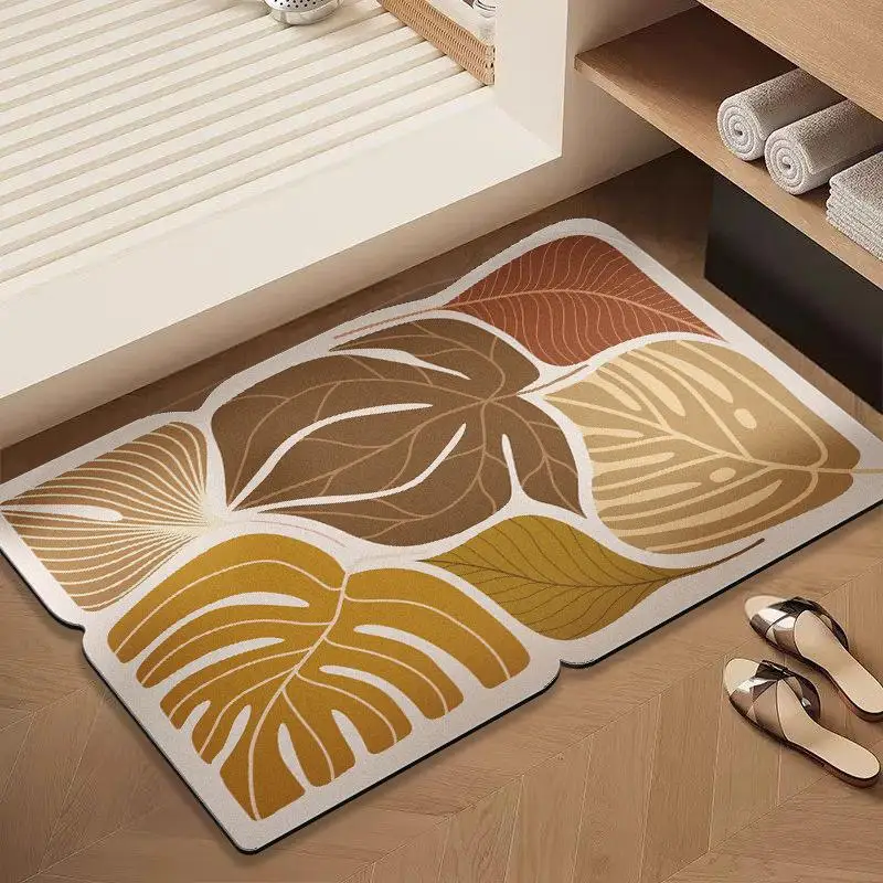 Bathroom Mat Toilet Entrance Water Absorbent Non-Slip Foot Pad Home Use High End Feeling Quick Dry Silicon Dendroid Mat
Bathroom Mat Toilet Entrance Water Absorbent Non-Slip Foot Pad Home Use High End Feeling Quick Dry Silicon Dendroid Mat