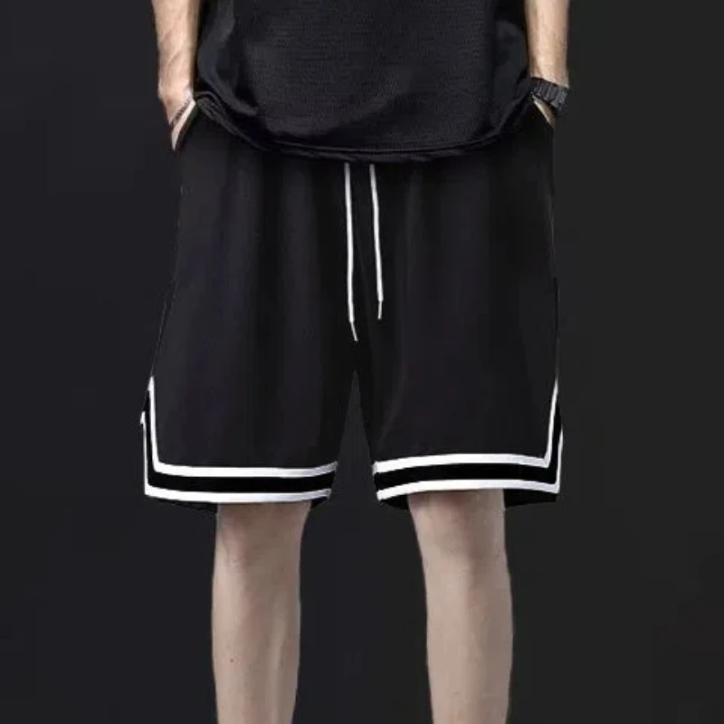 Plus Size Elastic Waist Loose Casual Sports Shorts Men's Summer Striped Patchwork Youth Fashion Shorts Trend Korean Men Clothing
Plus Size Elastic Waist Loose Casual Sports Shorts Men's Summer Striped Patchwork Youth Fashion Shorts Trend Korean Men Clothing