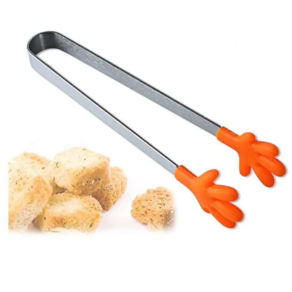 Creative Silicone Ice Tong Stainless Steel Non-slip Cooking Kitchen Tool For Food BBQ Salad Clip Hand Clip Small Hand Folder
Creative Silicone Ice Tong Stainless Steel Non-slip Cooking Kitchen Tool For Food BBQ Salad Clip Hand Clip Small Hand Folder