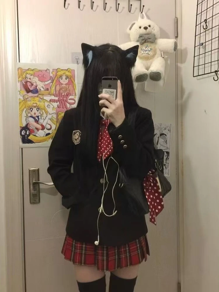 High Quality Women's Unique Niche Design Long Sleeve Blazer Japanese Academic Uniform Tone Spring Autumn Casual Suit Jacket
High Quality Women's Unique Niche Design Long Sleeve Blazer Japanese Academic Uniform Tone Spring Autumn Casual Suit Jacket