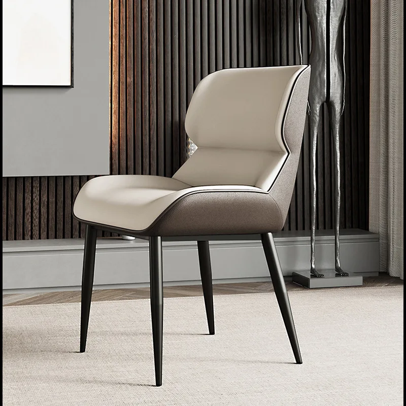 Modern Simple Dining Chair Home Nordic Light Luxury Italian Hotel Creative Leather Chair Internet Celebrity Negotiation Chair
Modern Simple Dining Chair Home Nordic Light Luxury Italian Hotel Creative Leather Chair Internet Celebrity Negotiation Chair