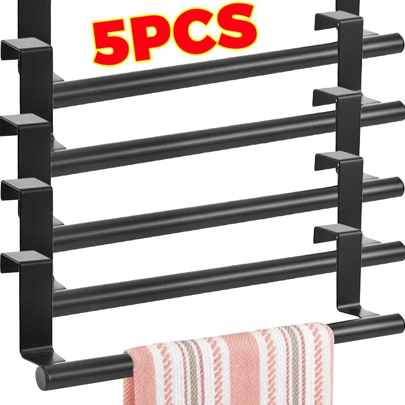 1/6pcs Stainless Steel Towel Rod No Punched Door Cabinet Hanging Towel Rack Bathroom Kitchen Towel Storage Space-saving Rack
1/6pcs Stainless Steel Towel Rod No Punched Door Cabinet Hanging Towel Rack Bathroom Kitchen Towel Storage Space-saving Rack