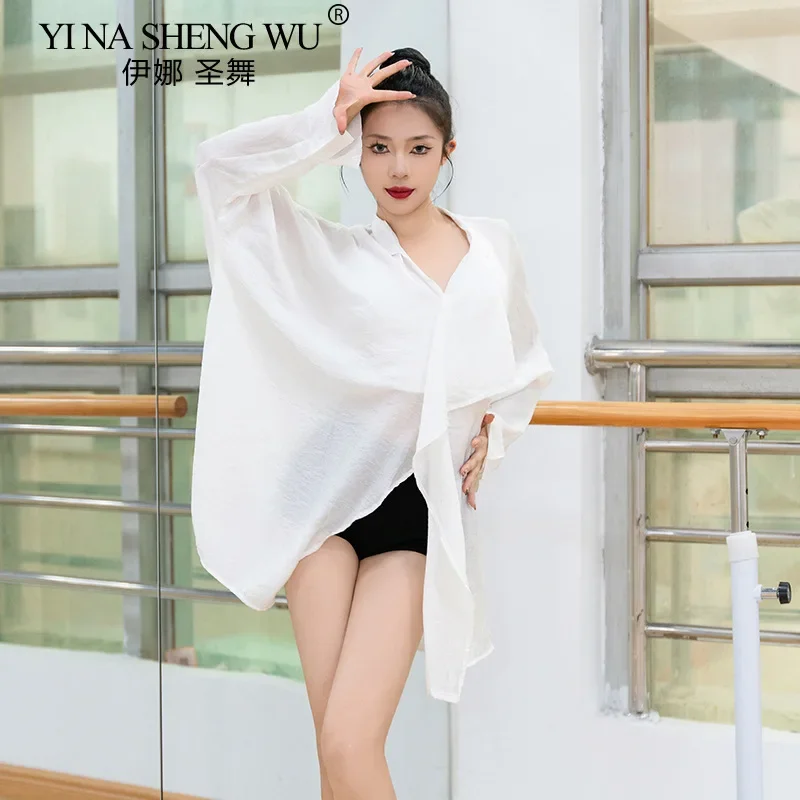 Рубашка для латинских танцев, женская свободная рубашка с длинным рукавом для похудения, современная танцевальная одежда, тренировочная одежда для взрослых, черно-белая линия для танцев
Рубашка для латинских танцев, женская свободная рубашка с длинным рукавом для похудения, современная танцевальная одежда, тренировочная одежда для взрослых, черно-белая линия для танцев