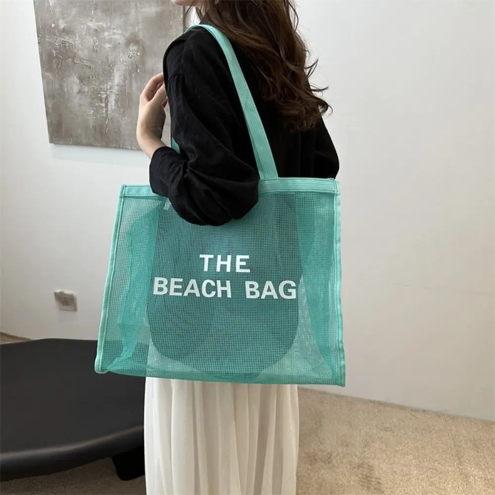 Large Capacity Beach Bag Summer Women Handbag Transparent Mesh Bag Portable Multifunctional Storage Bag Shopping Bag Sports
Large Capacity Beach Bag Summer Women Handbag Transparent Mesh Bag Portable Multifunctional Storage Bag Shopping Bag Sports