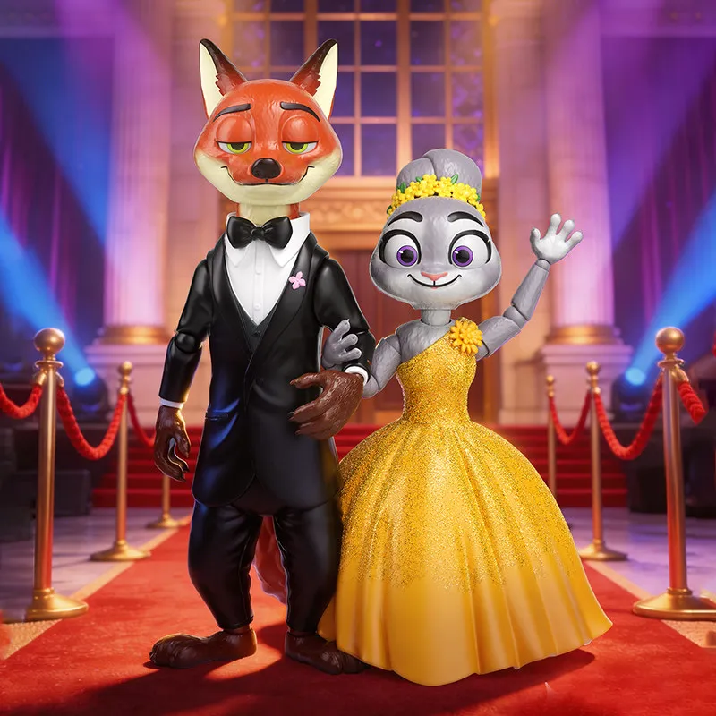 Zootopia Nick Wilde Judy Hopps Articulated Action Figure Formal Wedding Outfit Scene Desktop Decoration Ornament Collectible
Zootopia Nick Wilde Judy Hopps Articulated Action Figure Formal Wedding Outfit Scene Desktop Decoration Ornament Collectible