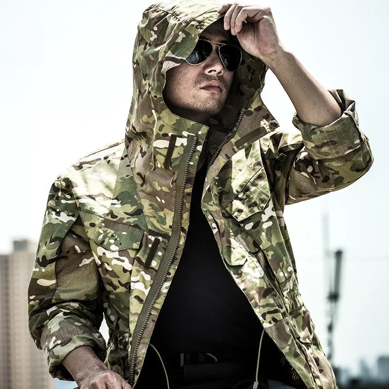 Men Update Tactical M65 Windbreaker Outdoor Climbing Hiking Hunting Camping Combat Military Camouflage Army Training Male
Men Update Tactical M65 Windbreaker Outdoor Climbing Hiking Hunting Camping Combat Military Camouflage Army Training Male