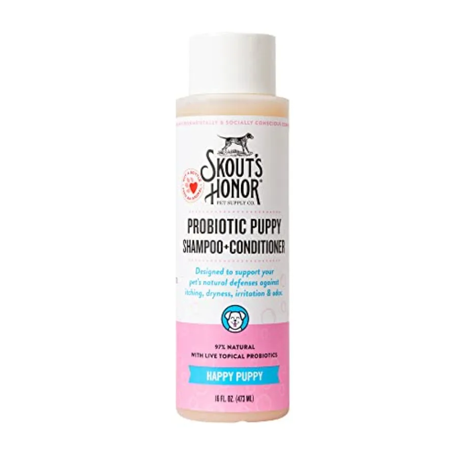 Skout's Honor Probiotic Natural Dog Shampoo and Conditioner with Avocado Oil and Omega-3s, Gentle Puppy Shampoo, Hydrating Dog
Skout's Honor Probiotic Natural Dog Shampoo and Conditioner with Avocado Oil and Omega-3s, Gentle Puppy Shampoo, Hydrating Dog
